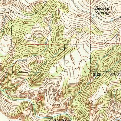United States Geological Survey Onion Gulch, WY (1967, 24000-Scale) digital map