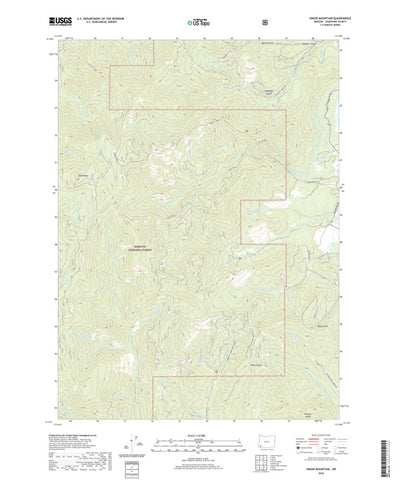 United States Geological Survey Onion Mountain, OR (2020, 24000-Scale) digital map