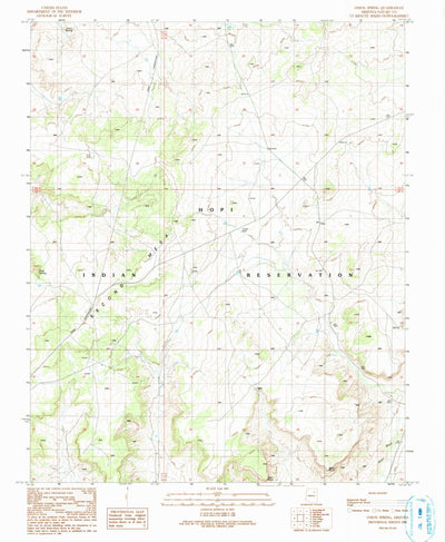 United States Geological Survey Onion Spring, AZ (1990, 24000-Scale) digital map