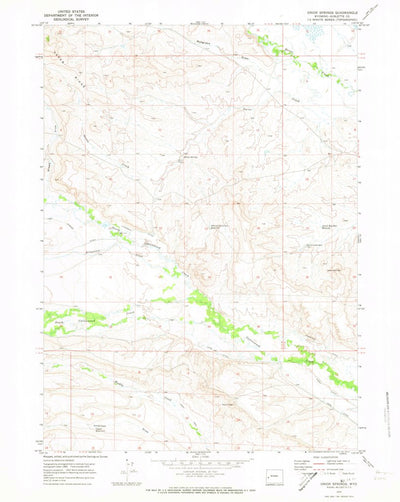 United States Geological Survey Onion Springs, WY (1970, 24000-Scale) digital map