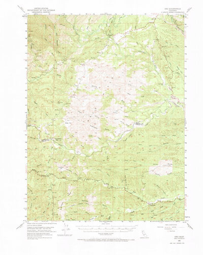 United States Geological Survey Ono, CA (1952, 62500-Scale) digital map