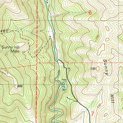 United States Geological Survey Ono, CA (1981, 25000-Scale) digital map