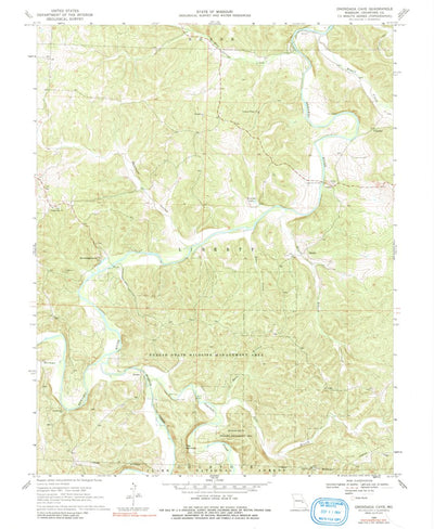 United States Geological Survey Onondaga Cave, MO (1969, 24000-Scale) digital map