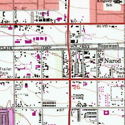 United States Geological Survey Ontario, CA (1967, 24000-Scale) digital map