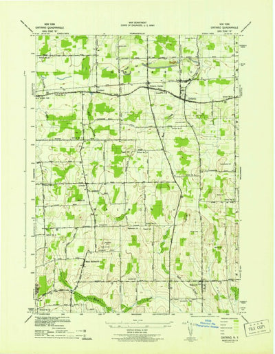 United States Geological Survey Ontario, NY (1942, 31680-Scale) digital map
