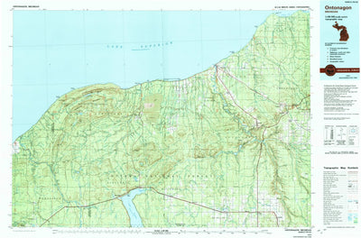 United States Geological Survey Ontonagon, MI (1979, 100000-Scale) digital map