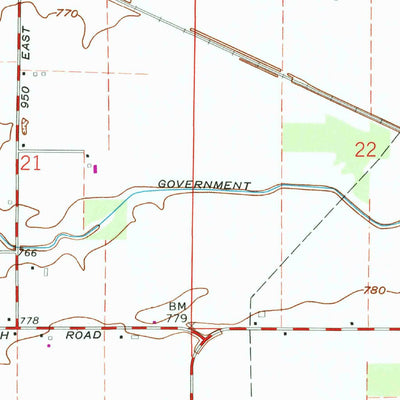 United States Geological Survey Onward, IN (1963, 24000-Scale) digital map