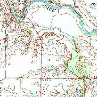 United States Geological Survey Onward, IN (1963, 24000-Scale) digital map