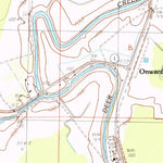 United States Geological Survey Onward, MS (1988, 24000-Scale) digital map