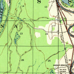 United States Geological Survey Onward, MS-LA (1939, 62500-Scale) digital map