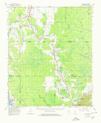 United States Geological Survey Onward, MS-LA (1963, 62500-Scale) digital map