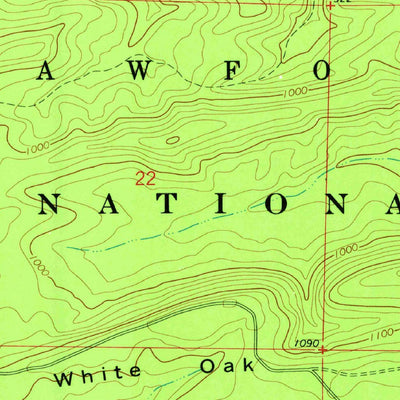 United States Geological Survey Onyx, AR (1968, 24000-Scale) digital map