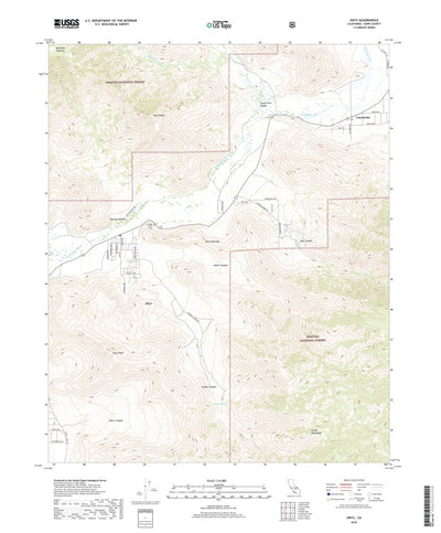 United States Geological Survey Onyx, CA (2018, 24000-Scale) digital map