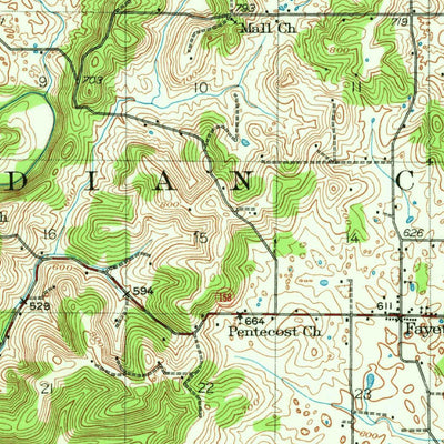 United States Geological Survey Oolitic, IN (1935, 62500-Scale) digital map