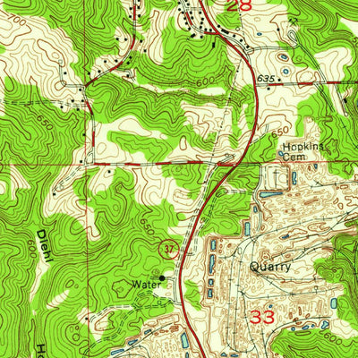 United States Geological Survey Oolitic, IN (1957, 24000-Scale) digital map