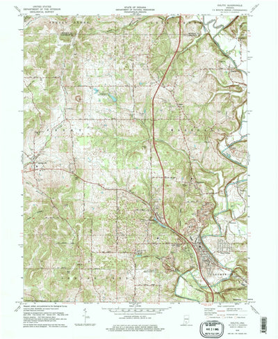 United States Geological Survey Oolitic, IN (1978, 24000-Scale) digital map