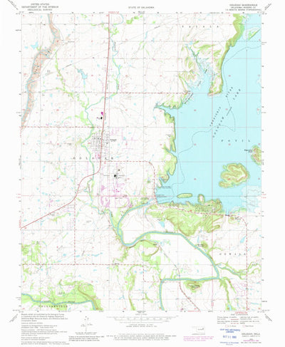 United States Geological Survey Oologah, OK (1970, 24000-Scale) digital map