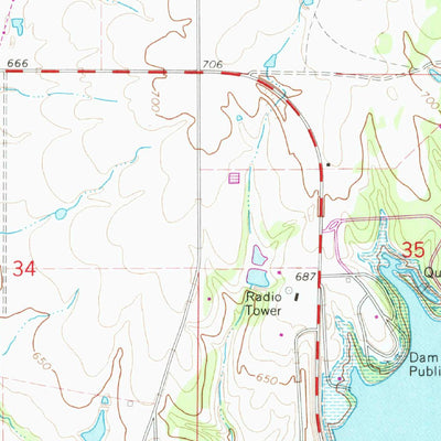 United States Geological Survey Oologah, OK (1970, 24000-Scale) digital map