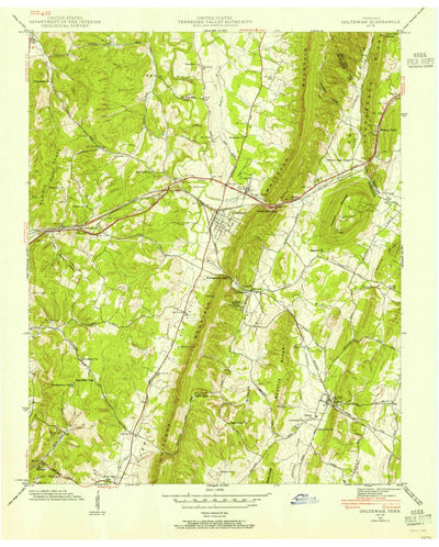 United States Geological Survey Ooltewah, TN (1940, 24000-Scale) digital map