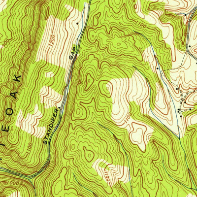 United States Geological Survey Ooltewah, TN (1940, 24000-Scale) digital map