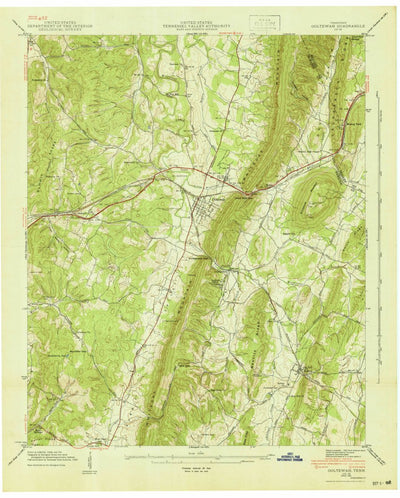 United States Geological Survey Ooltewah, TN (1941, 24000-Scale) digital map