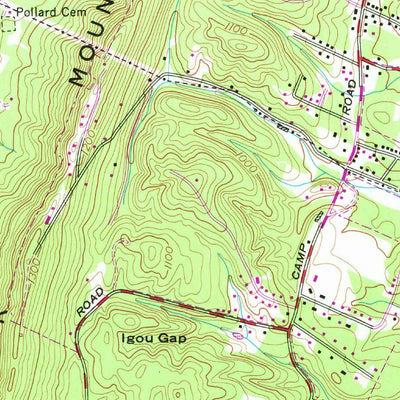 United States Geological Survey Ooltewah, TN (1964, 24000-Scale) digital map