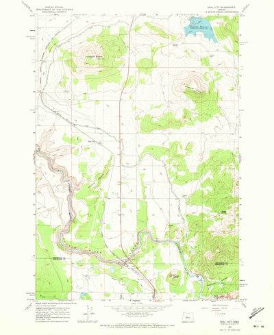 United States Geological Survey Opal City, OR (1962, 24000-Scale) digital map