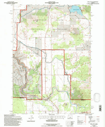 United States Geological Survey Opal City, OR (1992, 24000-Scale) digital map