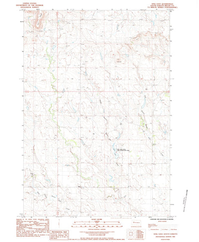 United States Geological Survey Opal East, SD (1983, 24000-Scale) digital map
