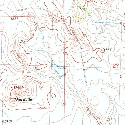 United States Geological Survey Opal East, SD (1983, 24000-Scale) digital map