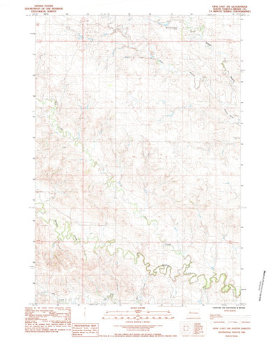United States Geological Survey Opal East SW, SD (1983, 24000-Scale) digital map