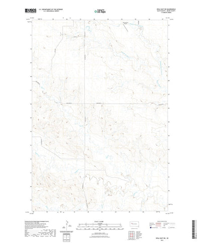United States Geological Survey Opal East SW, SD (2021, 24000-Scale) digital map