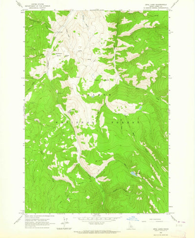 United States Geological Survey Opal Lake, ID (1963, 24000-Scale) digital map