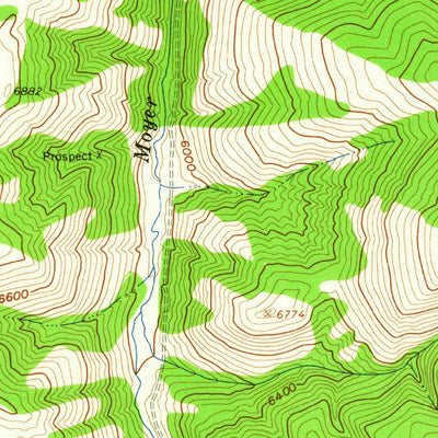 United States Geological Survey Opal Lake, ID (1963, 24000-Scale) digital map