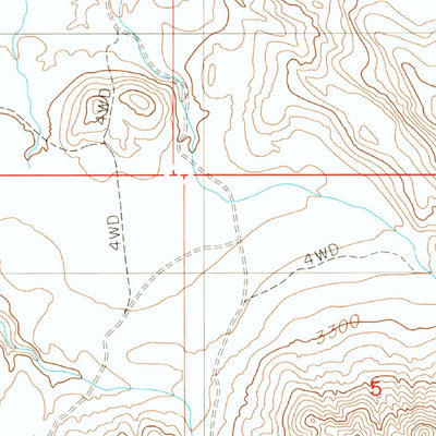 United States Geological Survey Opal Mountain, CA (1988, 24000-Scale) digital map