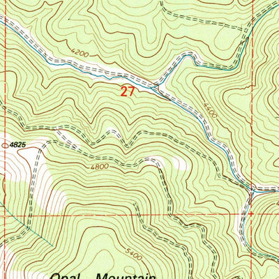 United States Geological Survey Opal Mountain, OR (1992, 24000-Scale) digital map