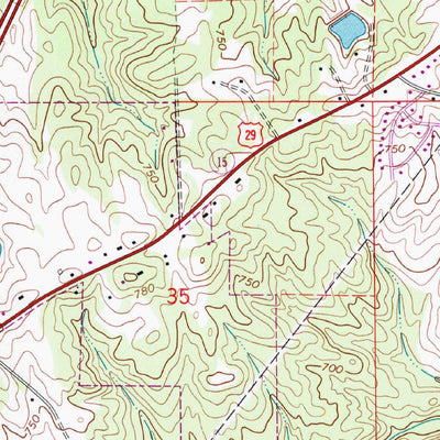United States Geological Survey Opelika East, AL (1970, 24000-Scale) digital map