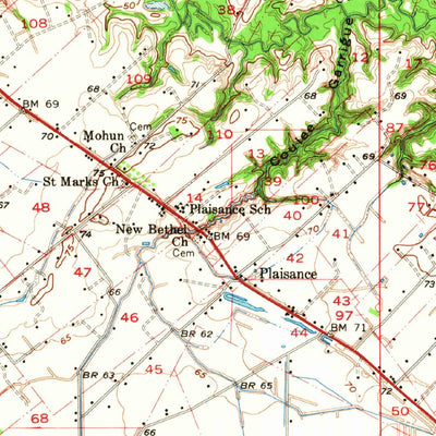 United States Geological Survey Opelousas, LA (1957, 62500-Scale) digital map