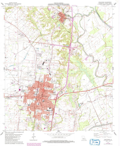 United States Geological Survey Opelousas, LA (1983, 24000-Scale) digital map
