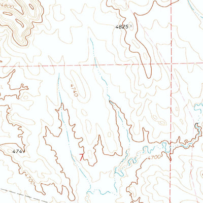 United States Geological Survey Open A Ranch, WY (1971, 24000-Scale) digital map