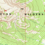 United States Geological Survey Open Creek, WY (1996, 24000-Scale) digital map