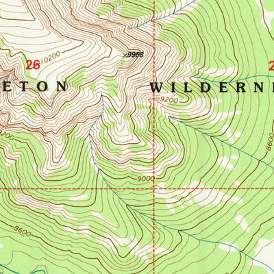 United States Geological Survey Open Creek, WY (1996, 24000-Scale) digital map
