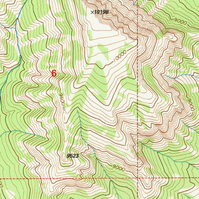 United States Geological Survey Open Creek, WY (1996, 24000-Scale) digital map