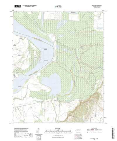 United States Geological Survey Open Lake, TN (2022, 24000-Scale) digital map