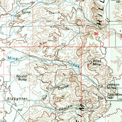 United States Geological Survey Opheim, MT (1984, 100000-Scale) digital map