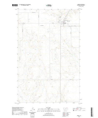 United States Geological Survey Opheim, MT (2020, 24000-Scale) digital map