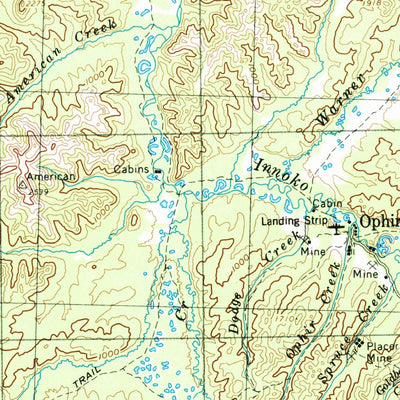 United States Geological Survey Ophir, AK (1954, 250000-Scale) digital map