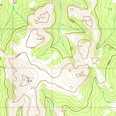 United States Geological Survey Ophir B-1, AK (1954, 63360-Scale) digital map