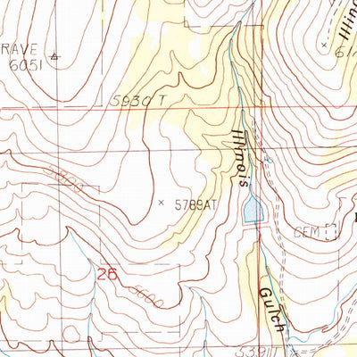 United States Geological Survey Ophir Creek, MT (1989, 24000-Scale) digital map