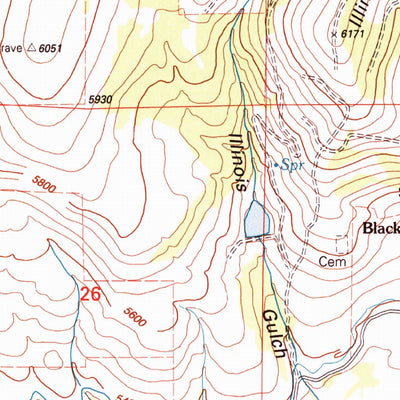 United States Geological Survey Ophir Creek, MT (2001, 24000-Scale) digital map